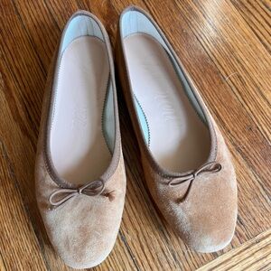 J Crew suede ballet flats